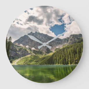 Mountains   Cabinet Mountains, Montana Large Clock