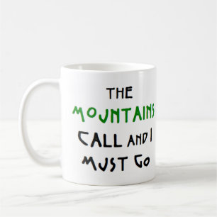 mountains call coffee mug