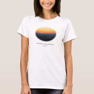 Mountains Calling/Smokies Sunset Oval T-Shirt