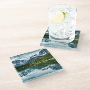 Mountains Canadian Rockies, Alberta Canada Glass Coaster