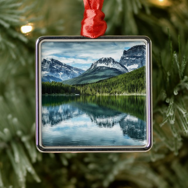 Mountains | Canadian Rockies, Alberta Canada Metal Ornament (Tree)