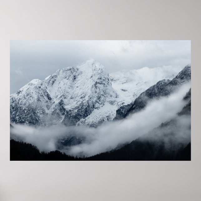 Mountains, clouds and fog poster (Front)