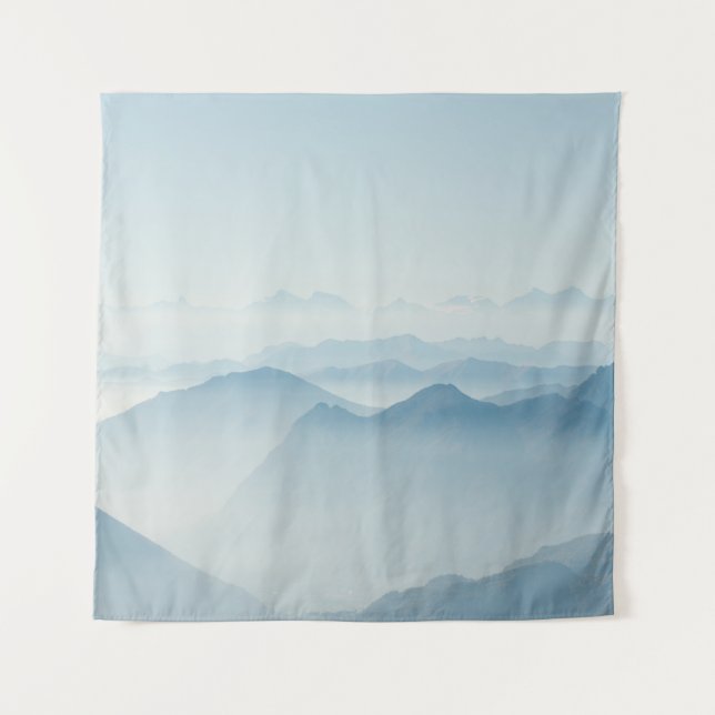 MOUNTAINS COVERED WITH FOGS TAPESTRY (Front)