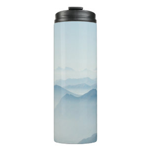 MOUNTAINS COVERED WITH FOGS THERMAL TUMBLER