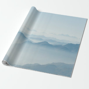 MOUNTAINS COVERED WITH FOGS WRAPPING PAPER