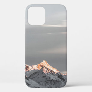 MOUNTAINS COVERED WITH SNOW iPhone 12 CASE