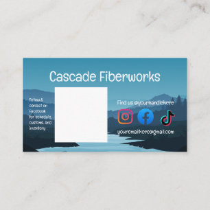 Mountains Crochet Hook small business cards