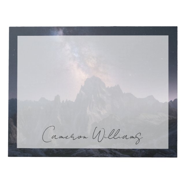 Mountains | Dolomites Mountains, Italy Notepad (Front)