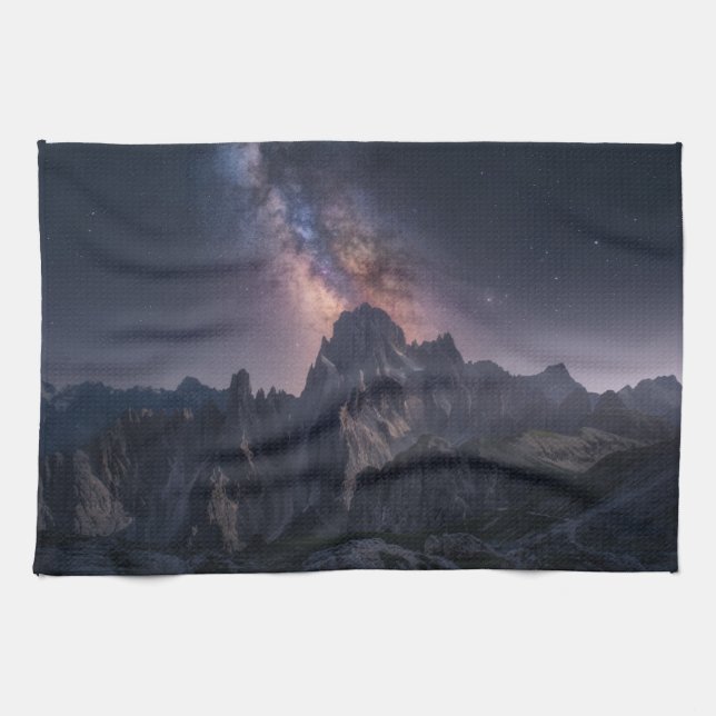 Mountains | Dolomites Mountains, Italy Tea Towel (Horizontal)