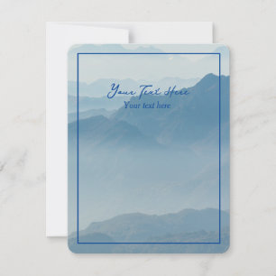 Mountains Editable Card