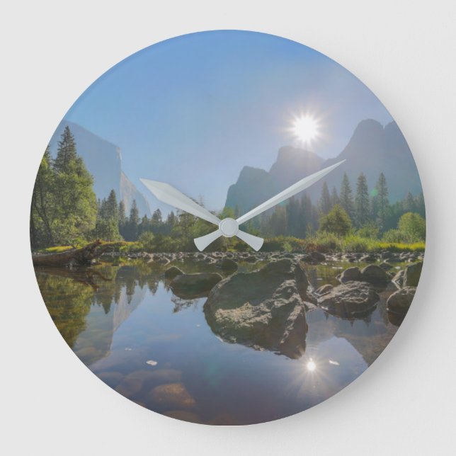 Mountains | El Capitan Yosemite Park, California Large Clock (Front)