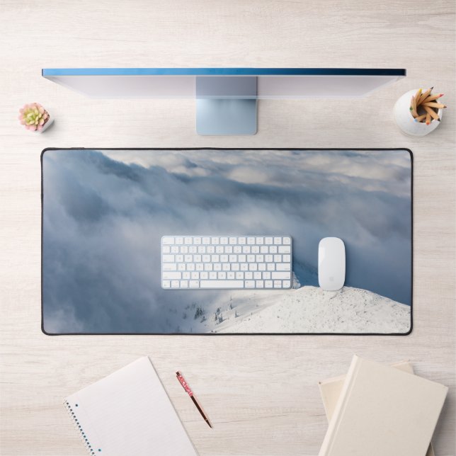 Mountains emerging from clouds desk mat (Office 1)