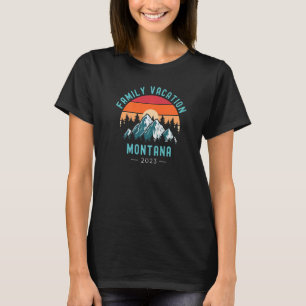 Mountains Family Ski Trip 2023 Montana Family Vaca T-Shirt