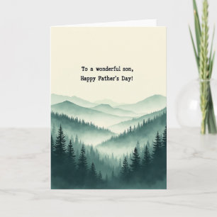 Mountains Fathers Day Wish Card