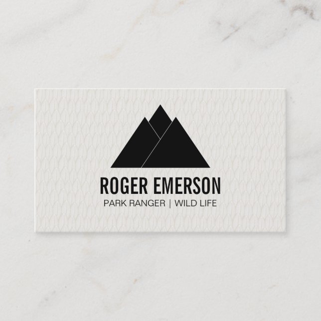 Mountains / Feathers Business Card (Front)