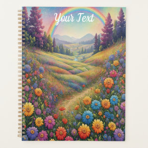 Mountains Flowers Rainbow Planner