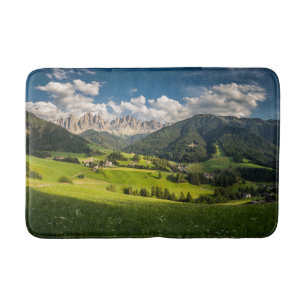 Mountains Funes Valley, Dolomites, Italy Bath Mat