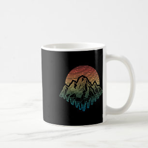 Mountains Geometry Outdoor Retro Camping Hiking Cl Coffee Mug
