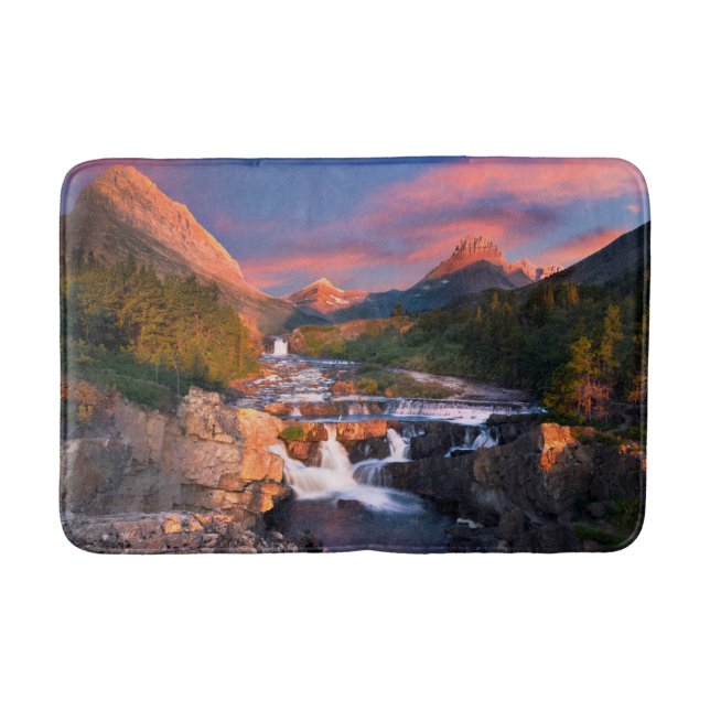 Mountains | Glacier National Park, Montana Bath Mat (Front)
