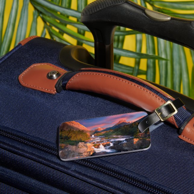 Mountains | Glacier National Park, Montana Luggage Tag (Front Insitu 3)