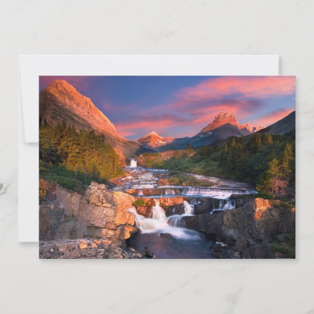 Mountains | Glacier National Park, Montana Thank You Card (Front)