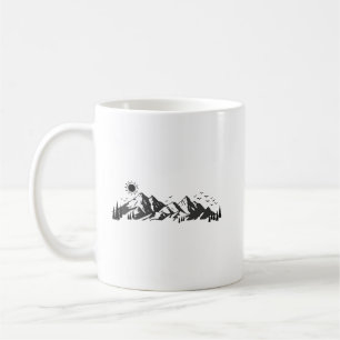 Mountains graphic  coffee mug