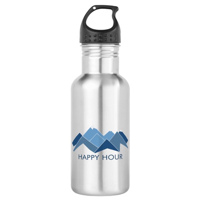 Mountains Happy Hour 532 Ml Water Bottle (Front)