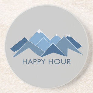 Mountains Happy Hour Coaster