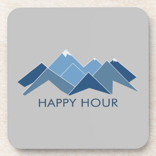 Mountains Happy Hour Coaster