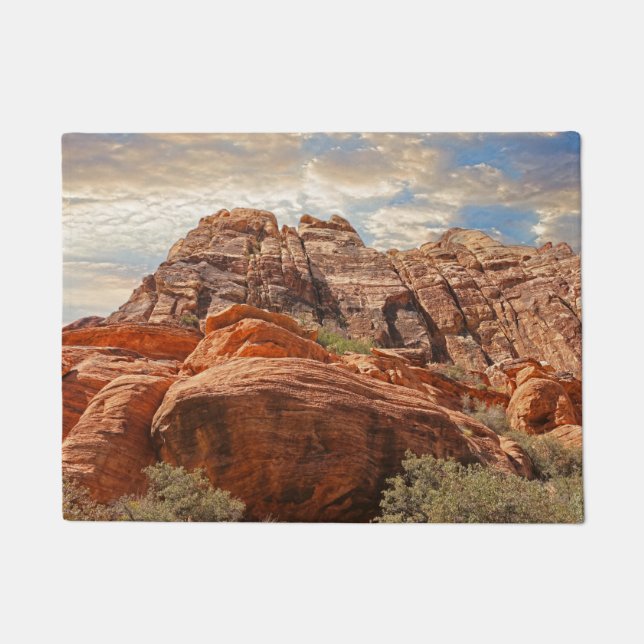 Mountains HDR photo Doormat (Front)