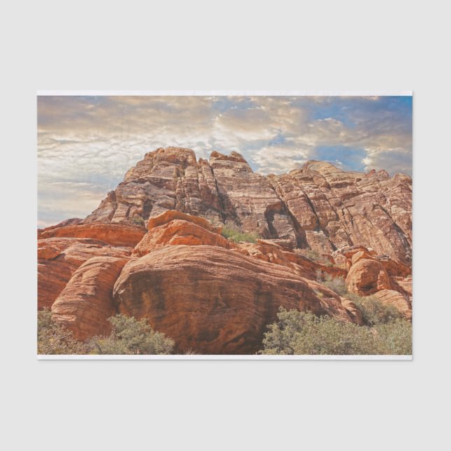 Mountains HDR photo Tissue Paper (Front)