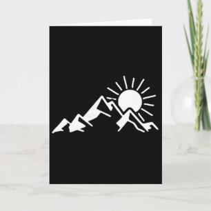 Mountains, Hiking, Camping, Climbing, Outdoor Card