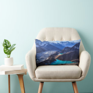 Mountains   Himalaya Mountains, Peru Lumbar Cushion