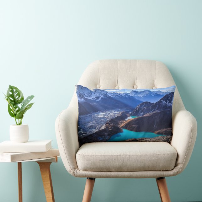 Mountains | Himalaya Mountains, Peru Lumbar Cushion (Chair)