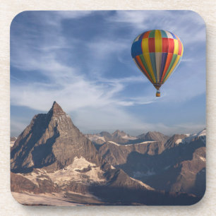 Mountains Hot Air Balloon Matterhorn Swiss Alps Coaster
