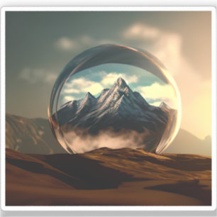 Mountains in a Bubble Globe