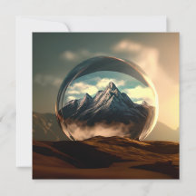 Mountains in a Bubble Globe