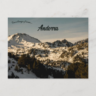 Mountains in Andorra Postcard