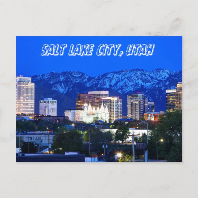 Mountains in Salt Lake City Utah Postcard (Front)