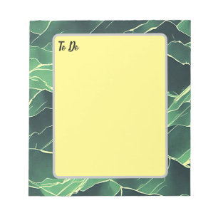 Mountains in shades of green Notepad