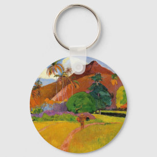 'Mountains in Tahiti' - Paul Gauguin Keychain