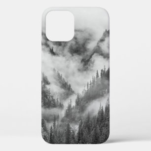 Mountains in the mist. iPhone 12 case