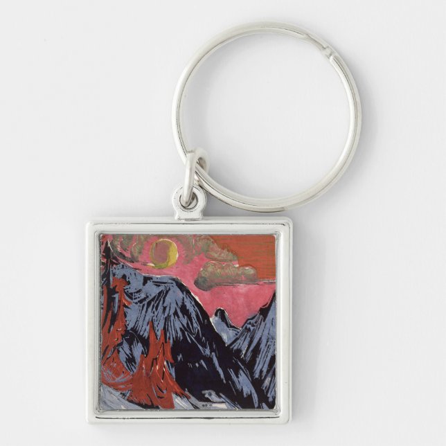 Mountains in Winter, 1919 Key Ring (Front)