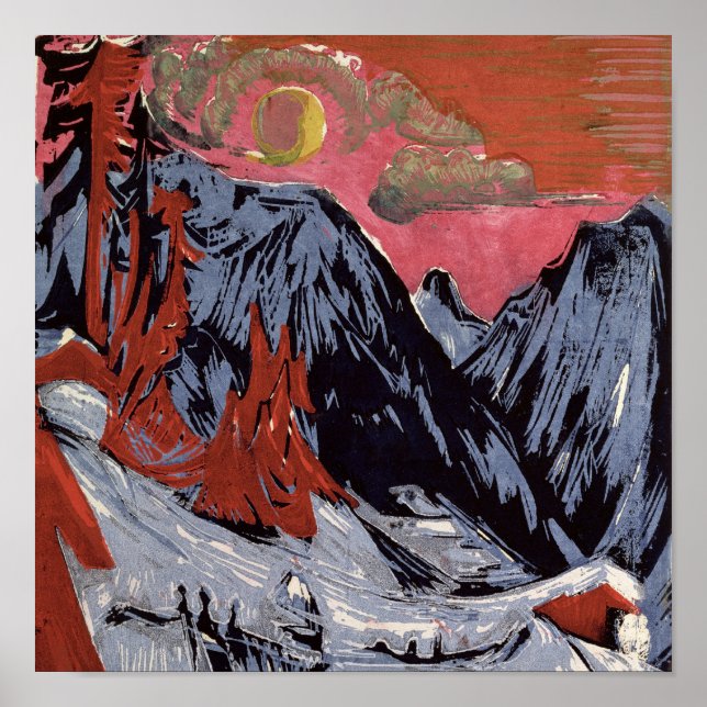 Mountains in Winter, 1919 Poster (Front)