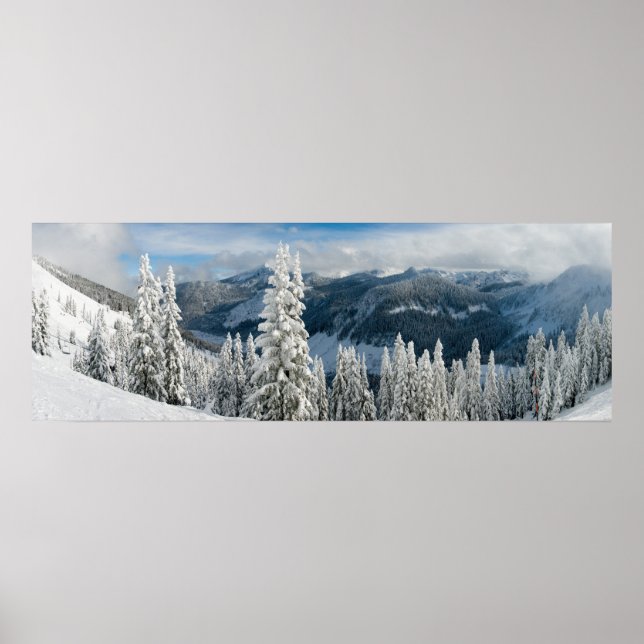 Mountains in Winter Poster (Front)