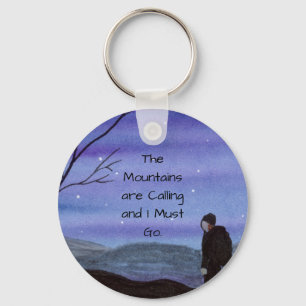 Mountains Key Ring