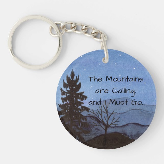 Mountains Key Ring (Front)