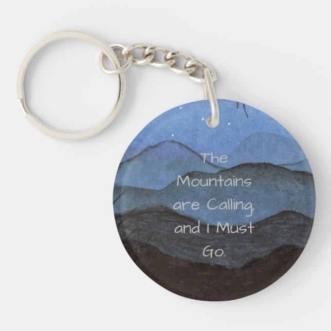 Mountains Key Ring (Front)