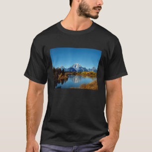 Mountains Lake Reflection Grand Teton National Par T-Shirt