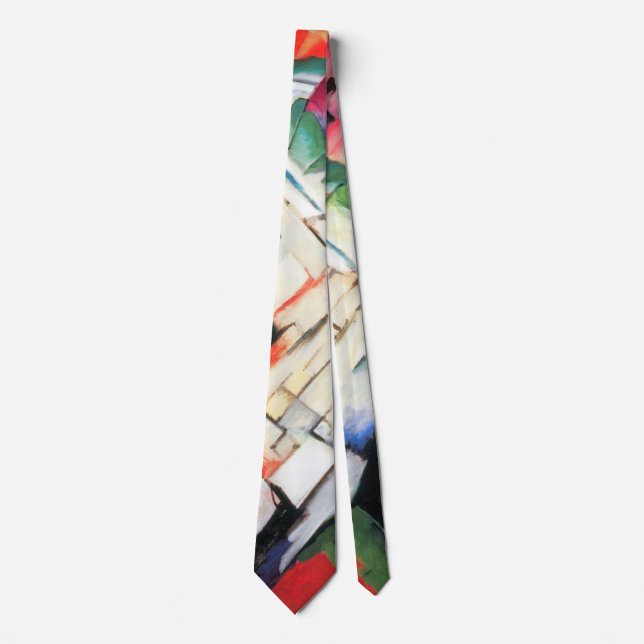 Mountains (Landscape) by Franz Marc, Vintage Art Tie (Front)